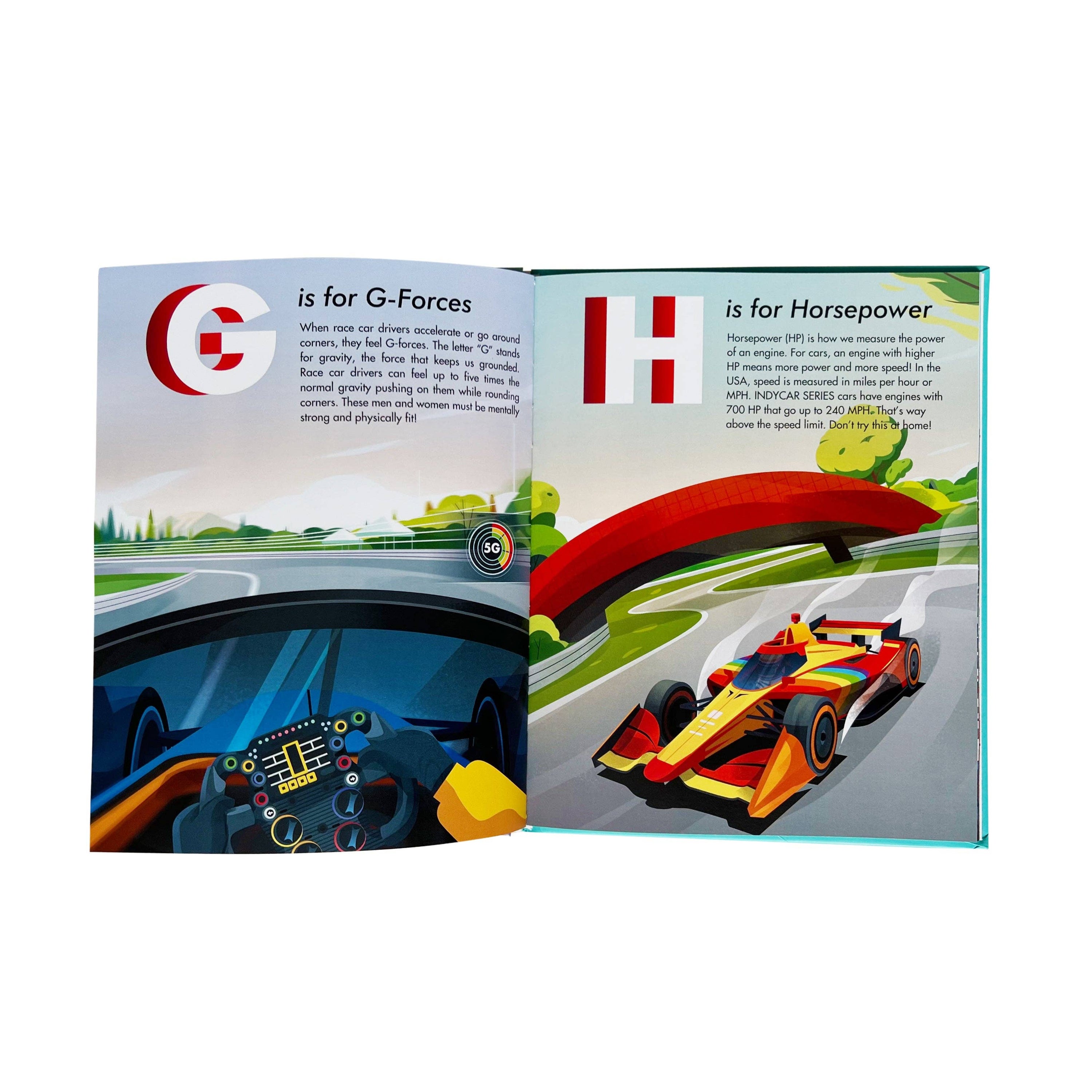 ABCs of INDYCAR Racing: My First Guide to INDYCAR Racing Hardcover Kids Book