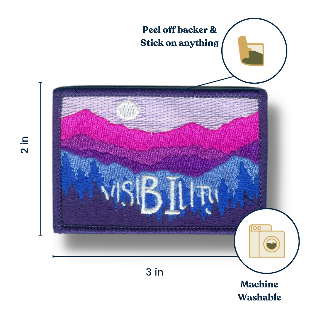 Bisexual Visibility Stick-On Patch