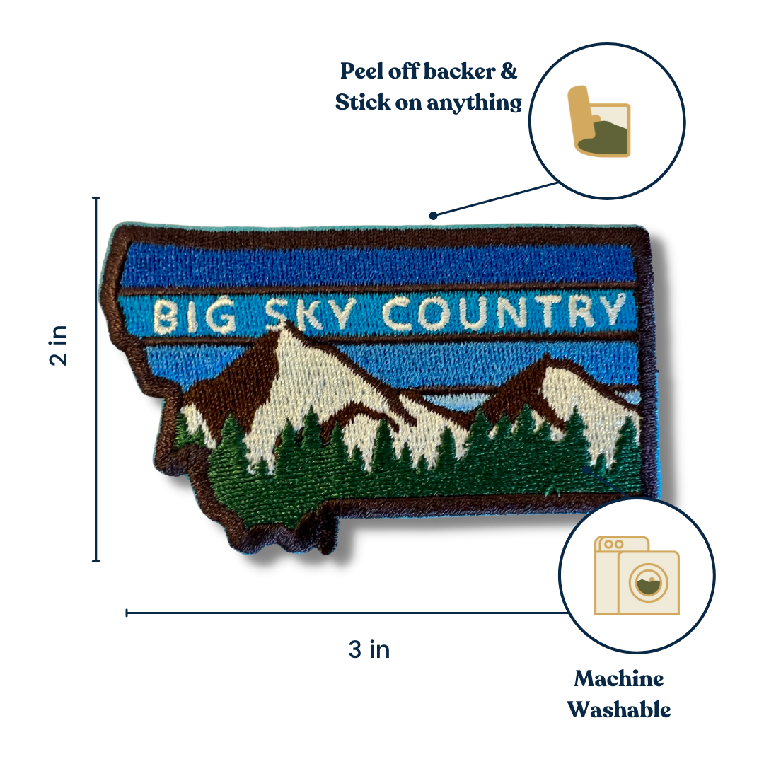 Montana Big Sky Country Stick-On Patch