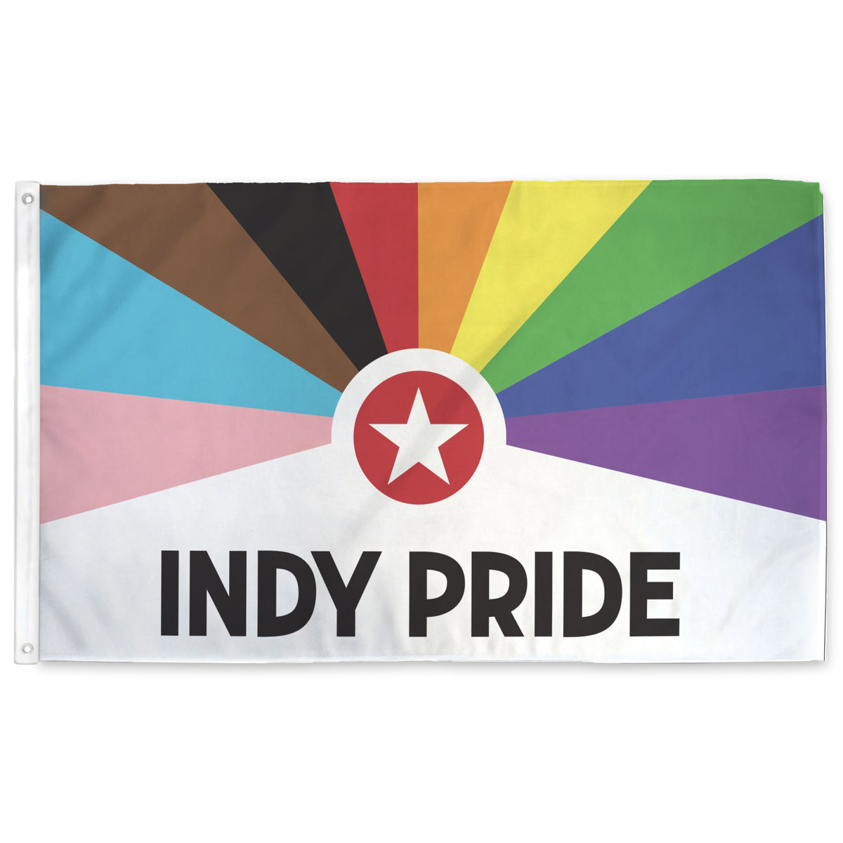 Indy Pride Logo Flag