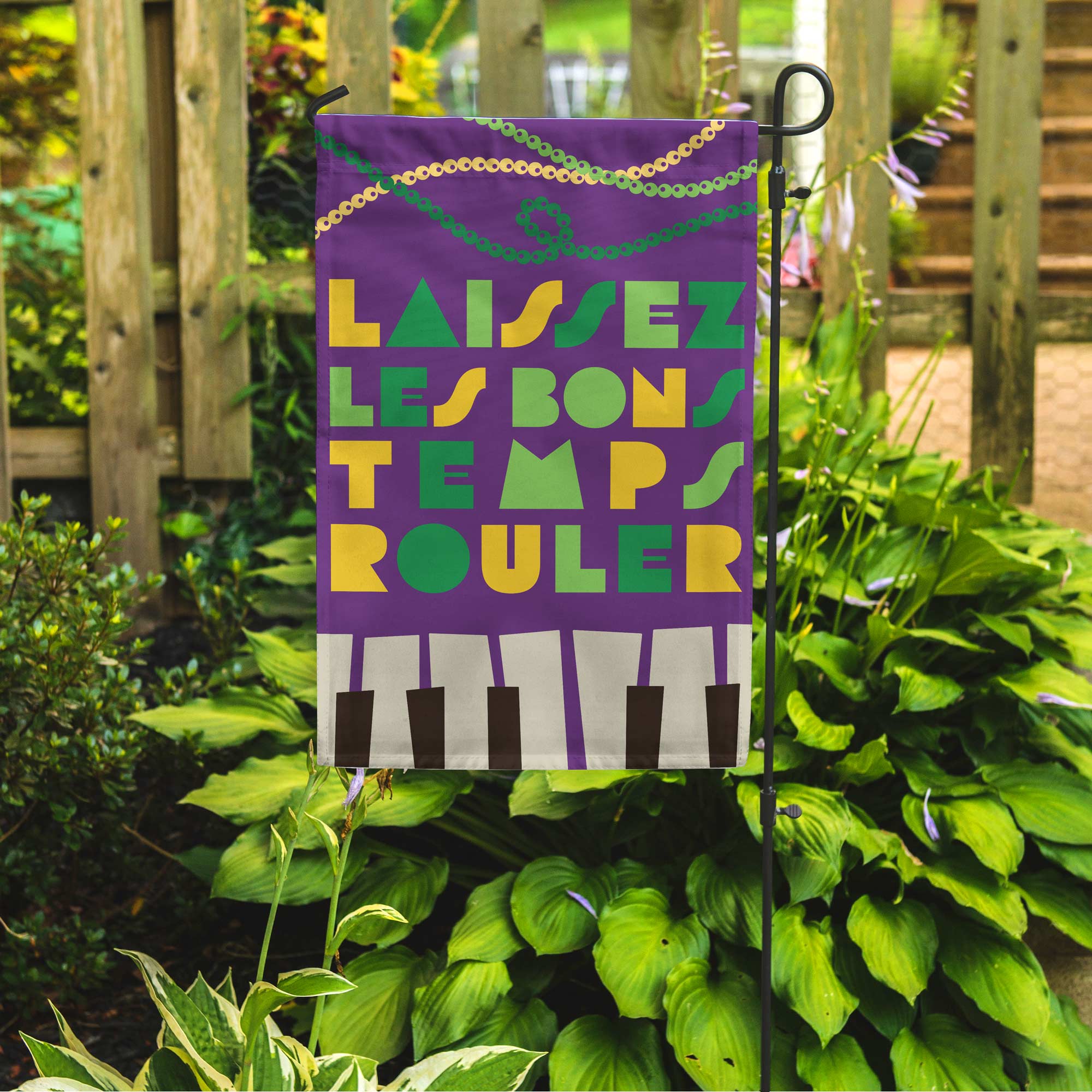 Mardi Gras Garden Flag ⚜️ PREORDER