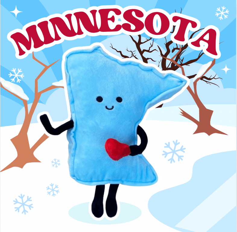 Minnesota Stuffed State Plush  – Collectible & Educational | Stuffed States USA