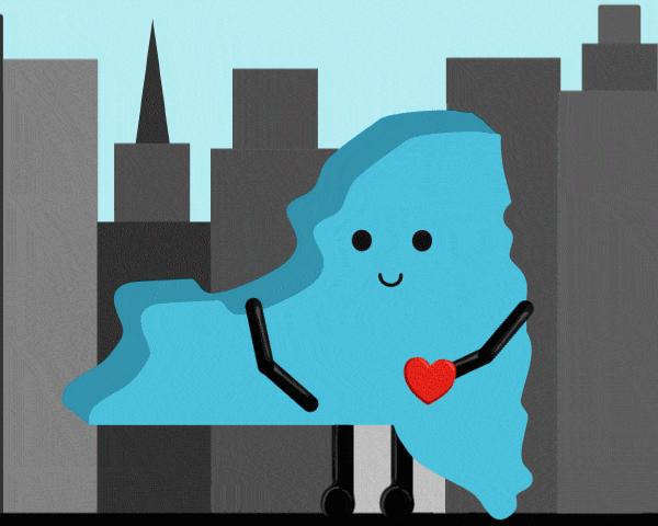 New York Stuffed State Plush - Empire State Gift