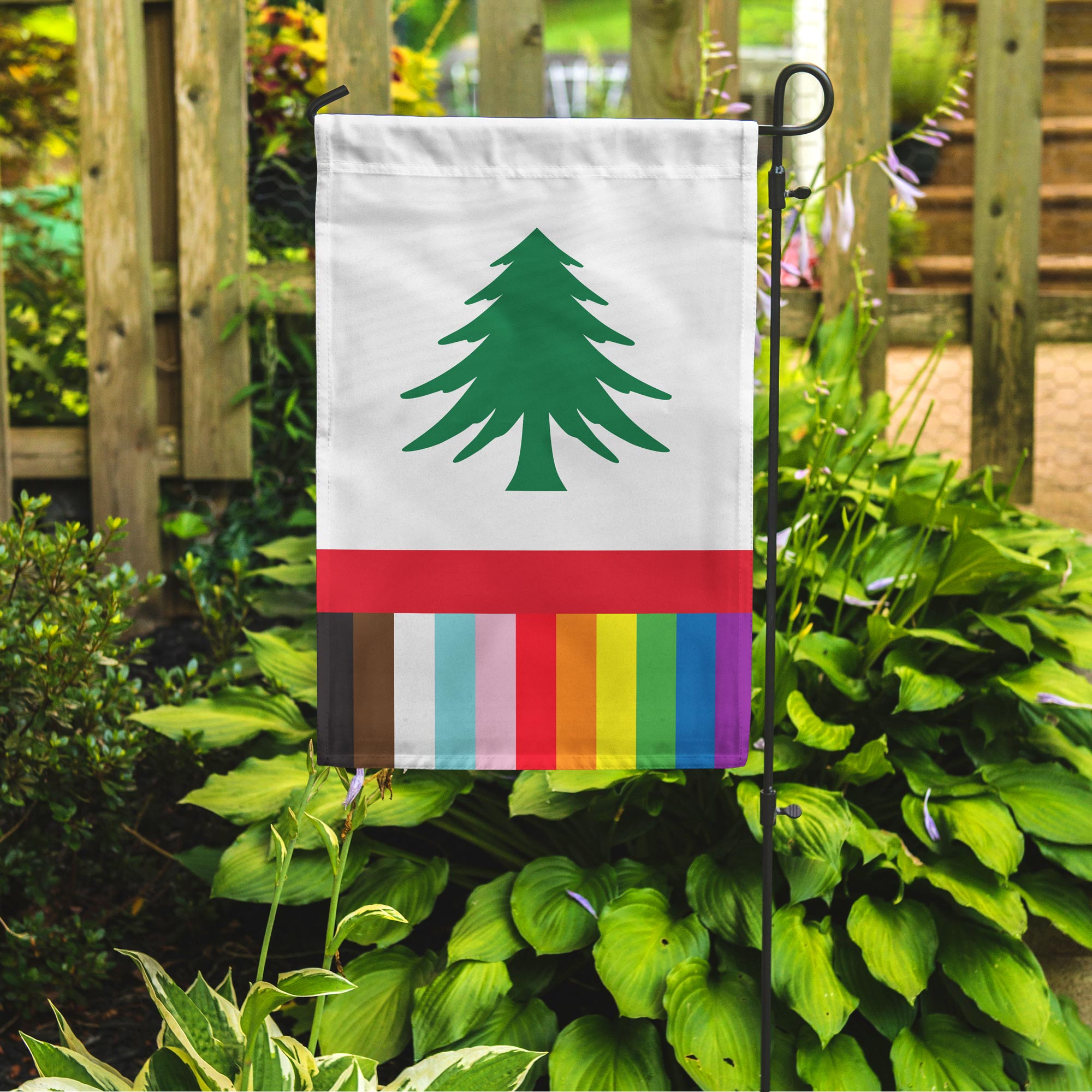 New England Pride Garden Flag