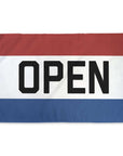 Red White & Blue OPEN Flag - 3ft x 5ft outdoor flag ready for small business