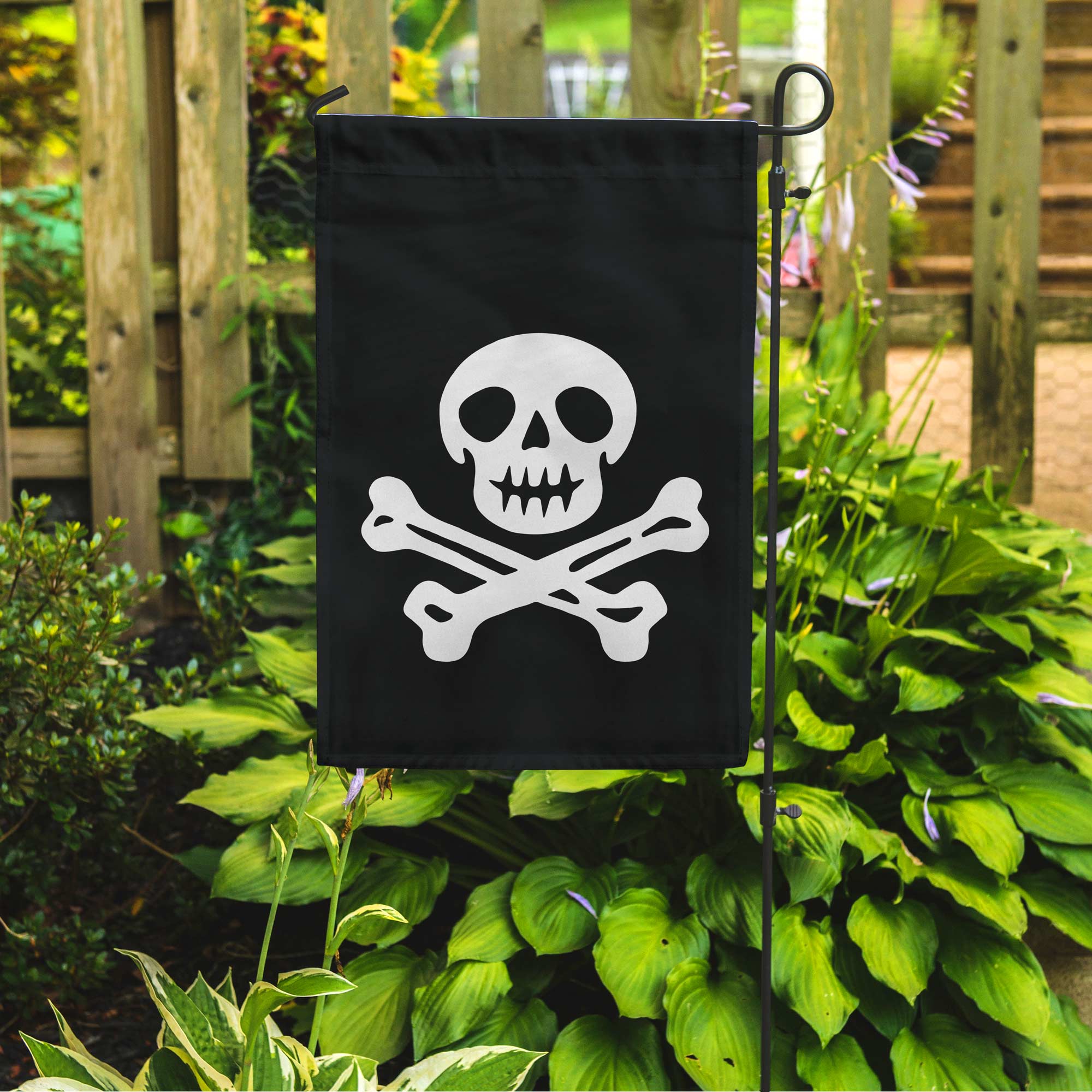 Pirate Garden Flag
