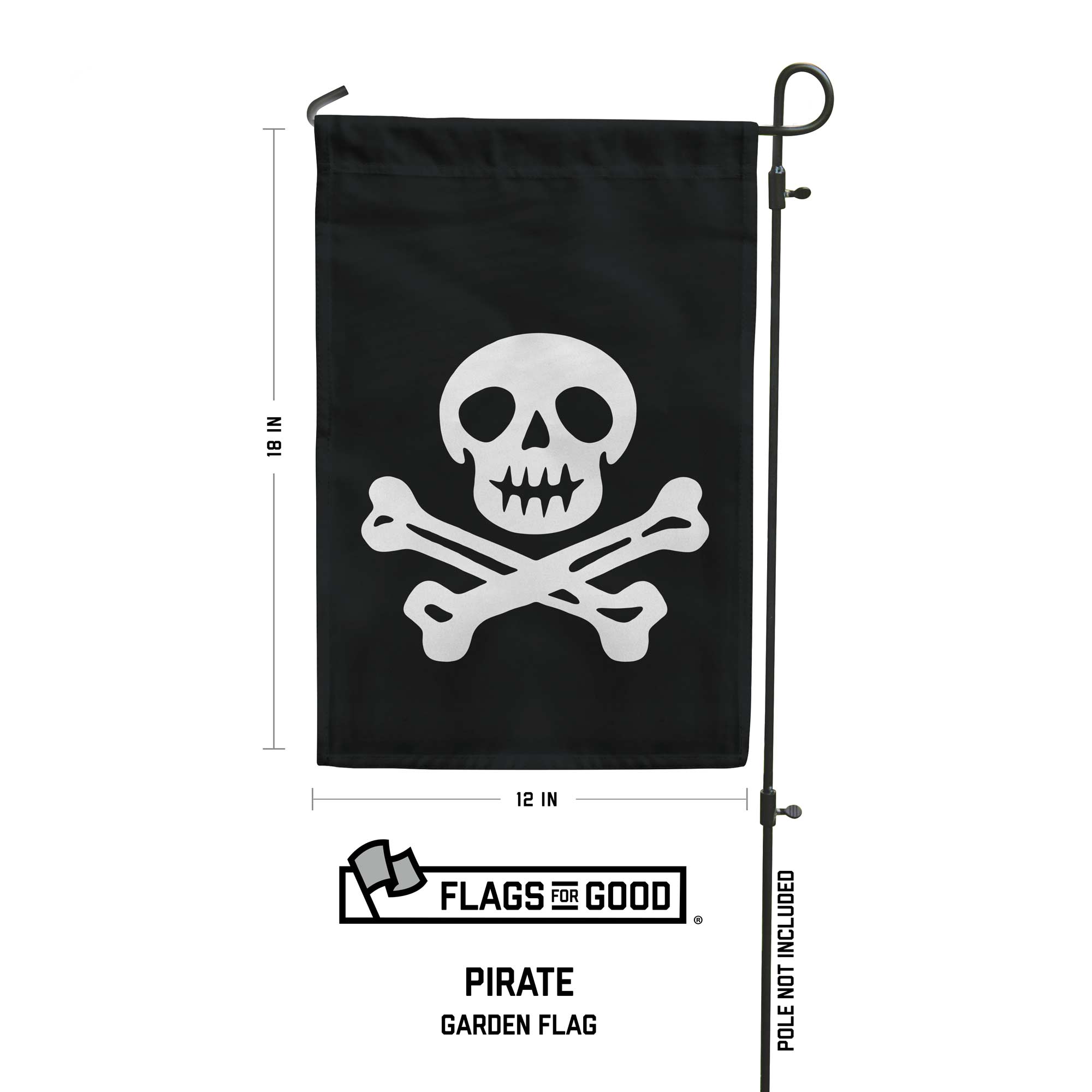 Pirate Garden Flag