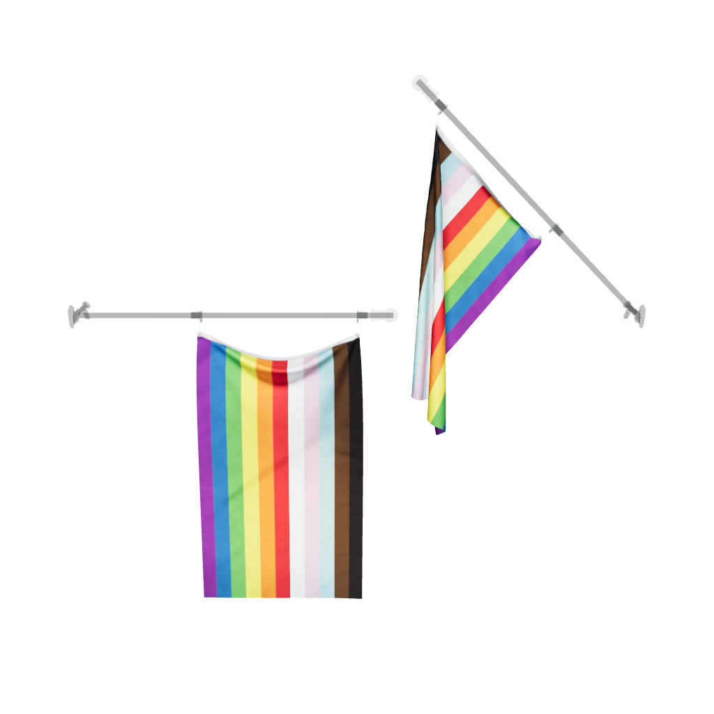 11 Stripe LGBTQ+ Pride Flag 3D Model