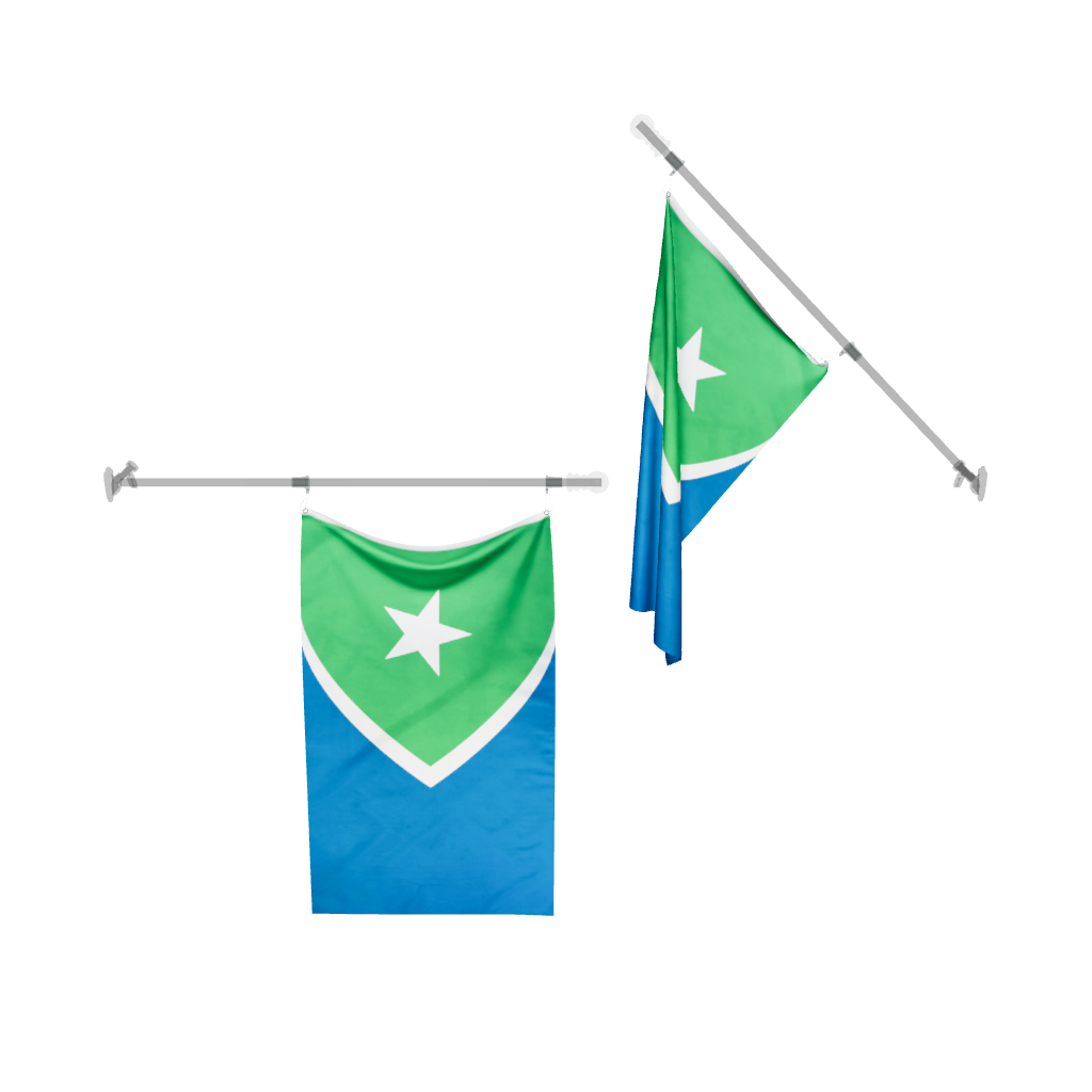 Cedar Rapids Iowa City Flag 3D Model