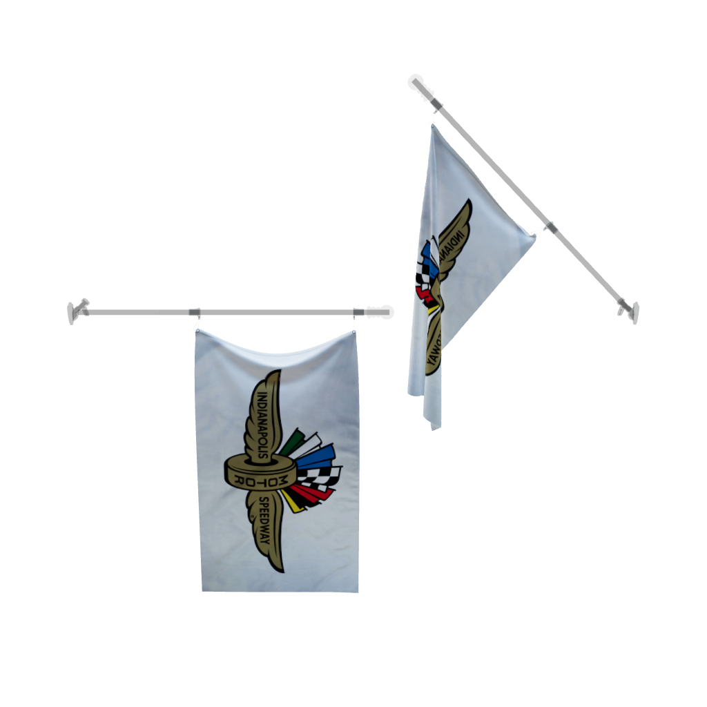 Indianapolis Motor Speedway Logo Flag 3D model