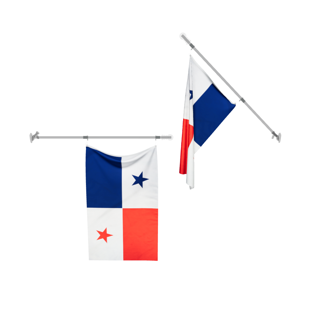 Panama Flag 3D Model