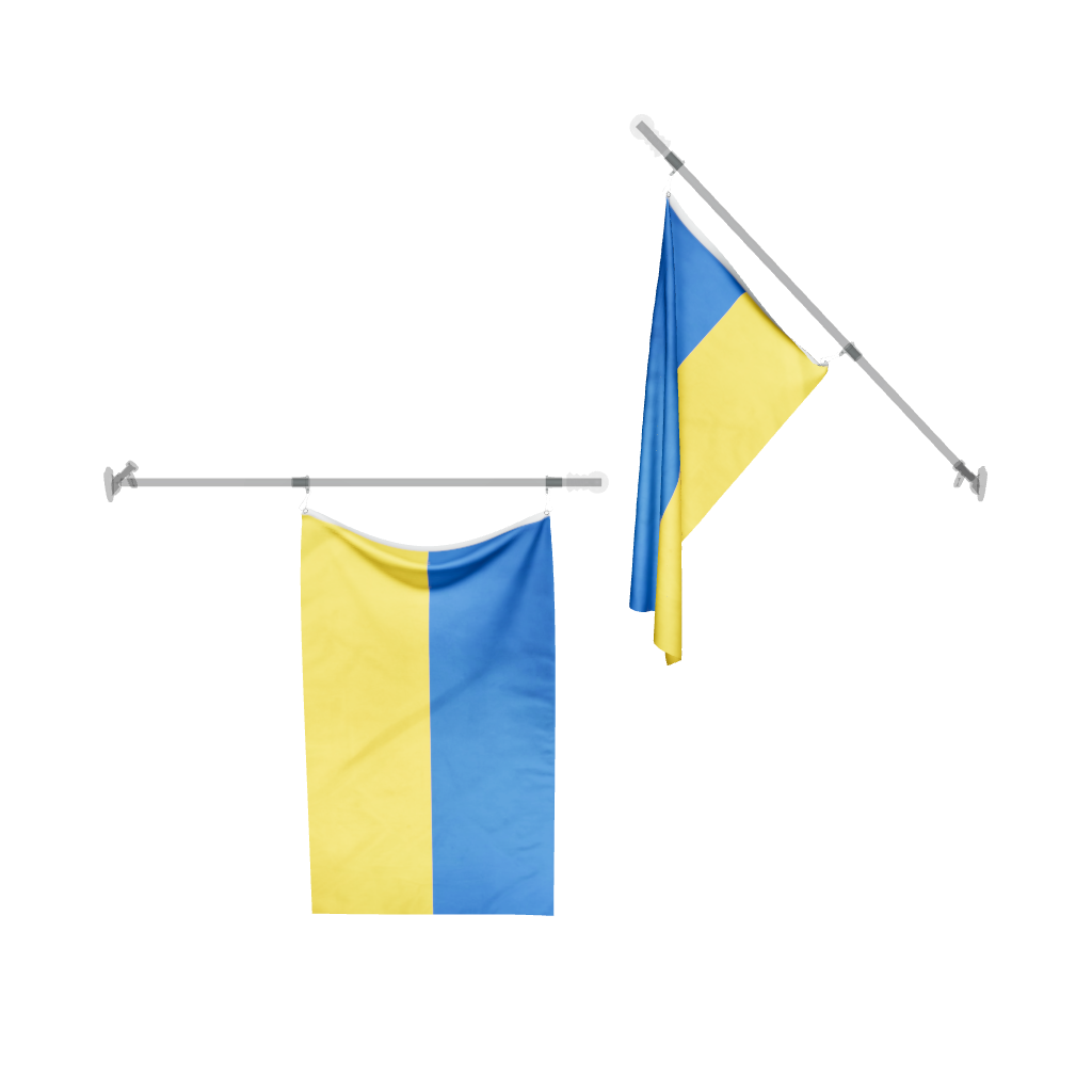 Ukraine Flag 3D Model