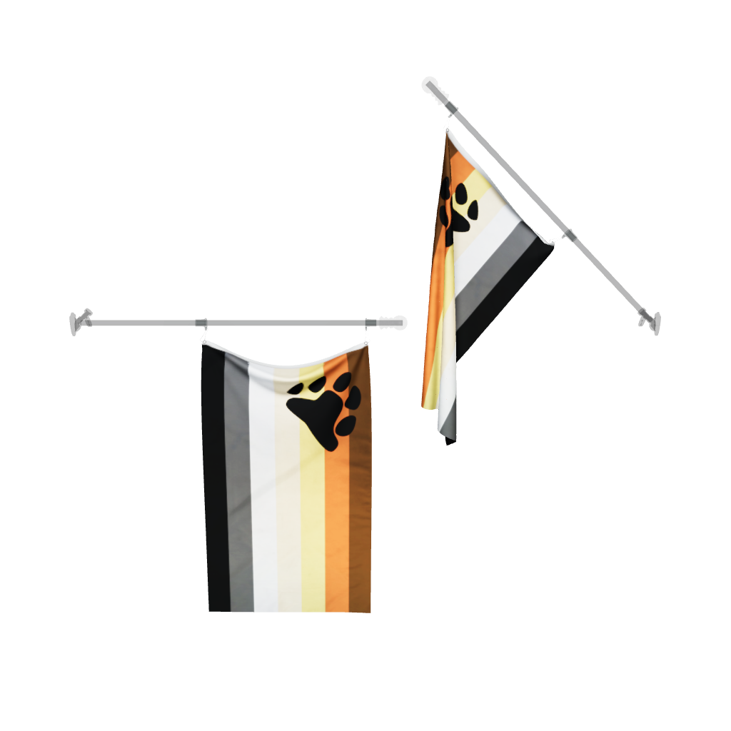 Bear Pride Flag 3D Model