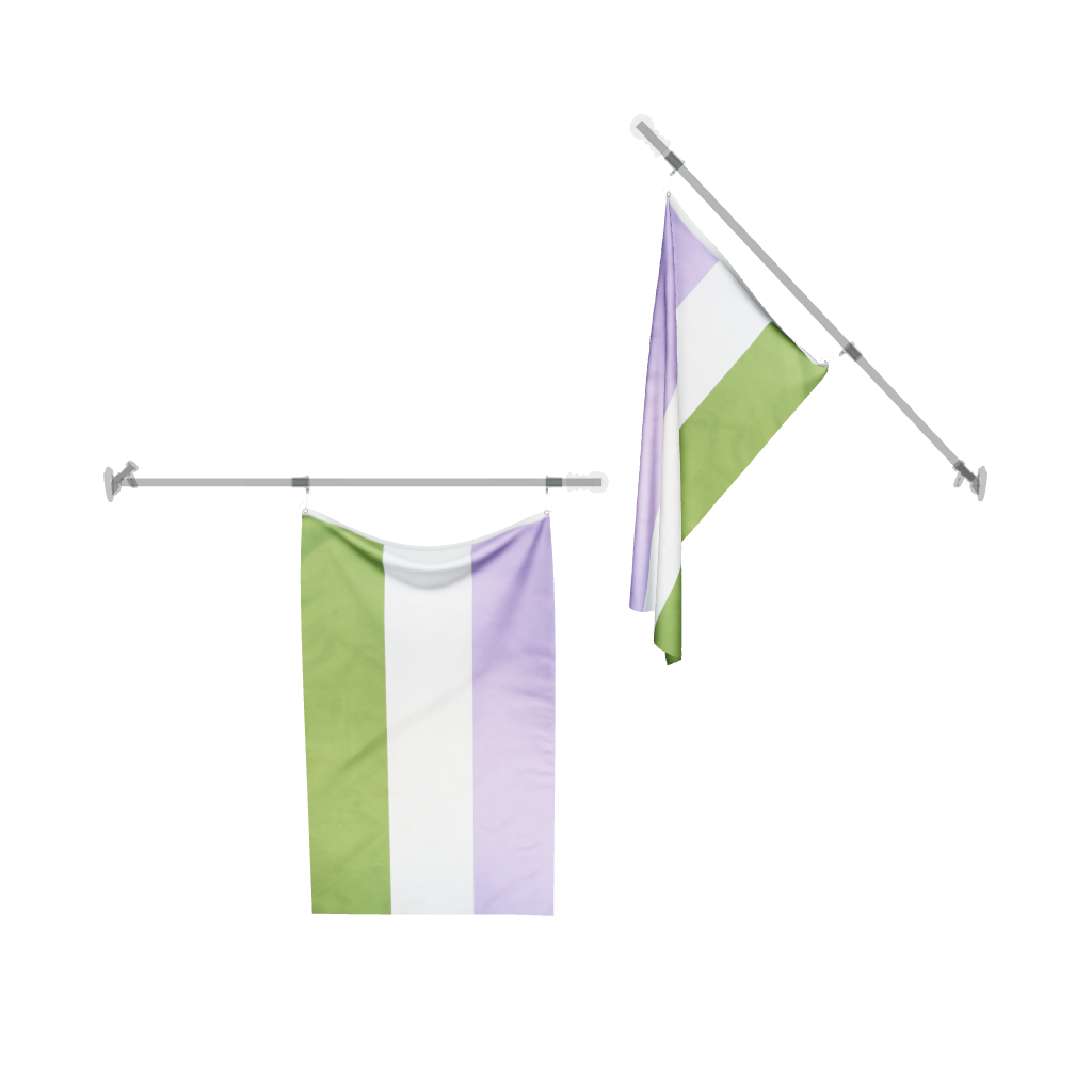 Gender Queer Pride Flag 3D Model