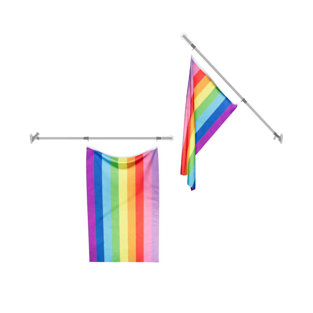 Nine Stripe Gilbert Baker Pride Flag