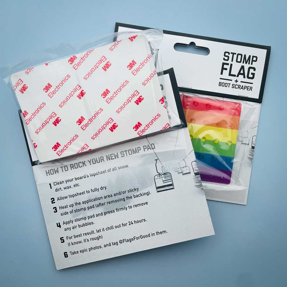 Progress Pride Flag Snowboard Stomp Pad | $1 Donated to POW – Flags For ...
