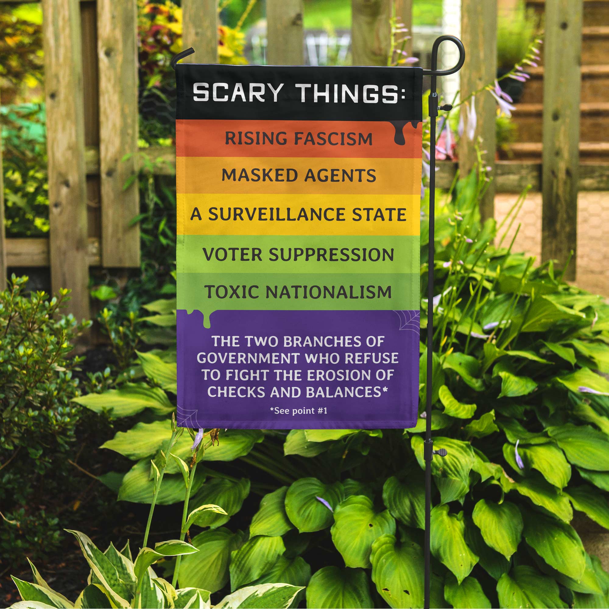 PREORDER 2026 "Scary Things" Garden Flag