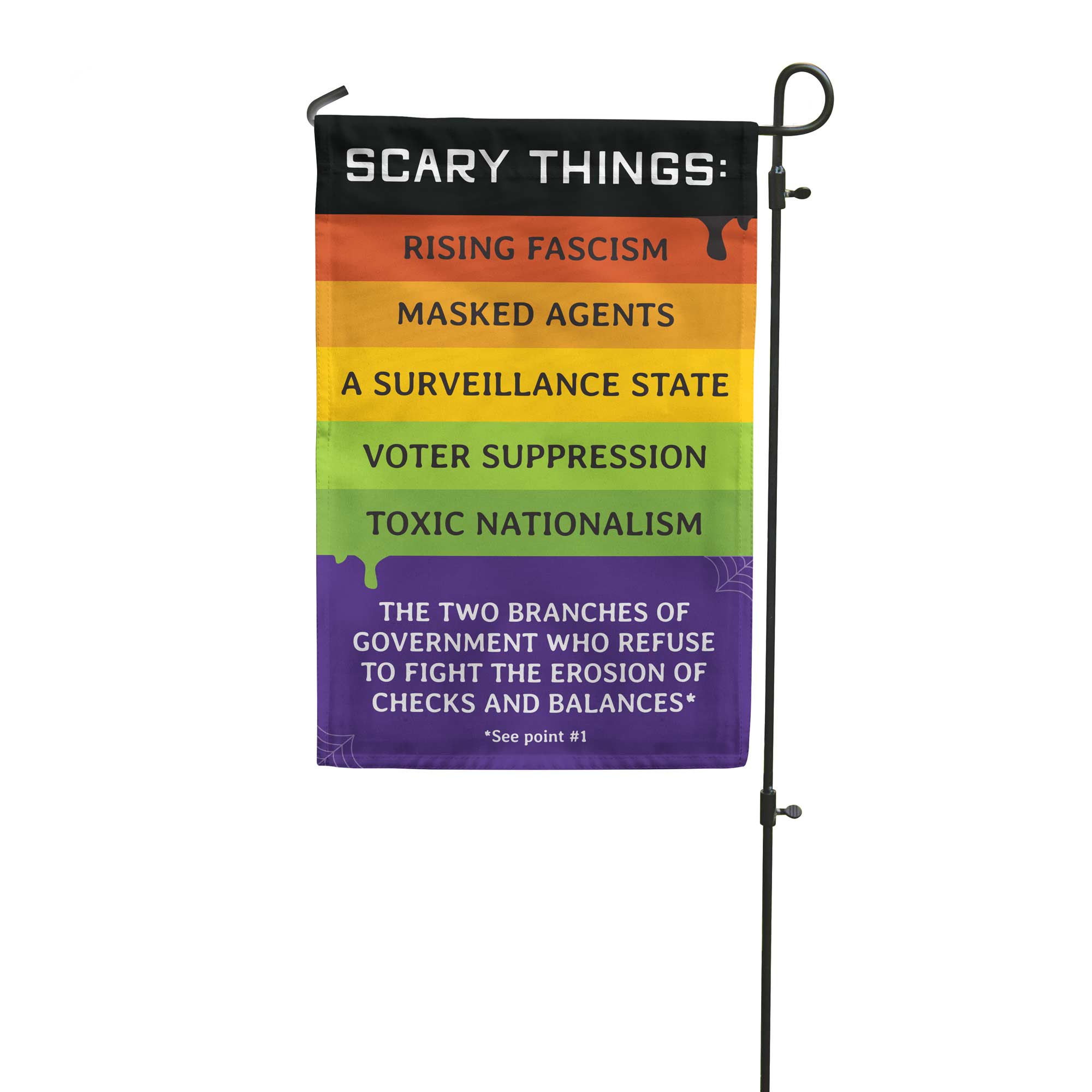 PREORDER 2026 "Scary Things" Garden Flag