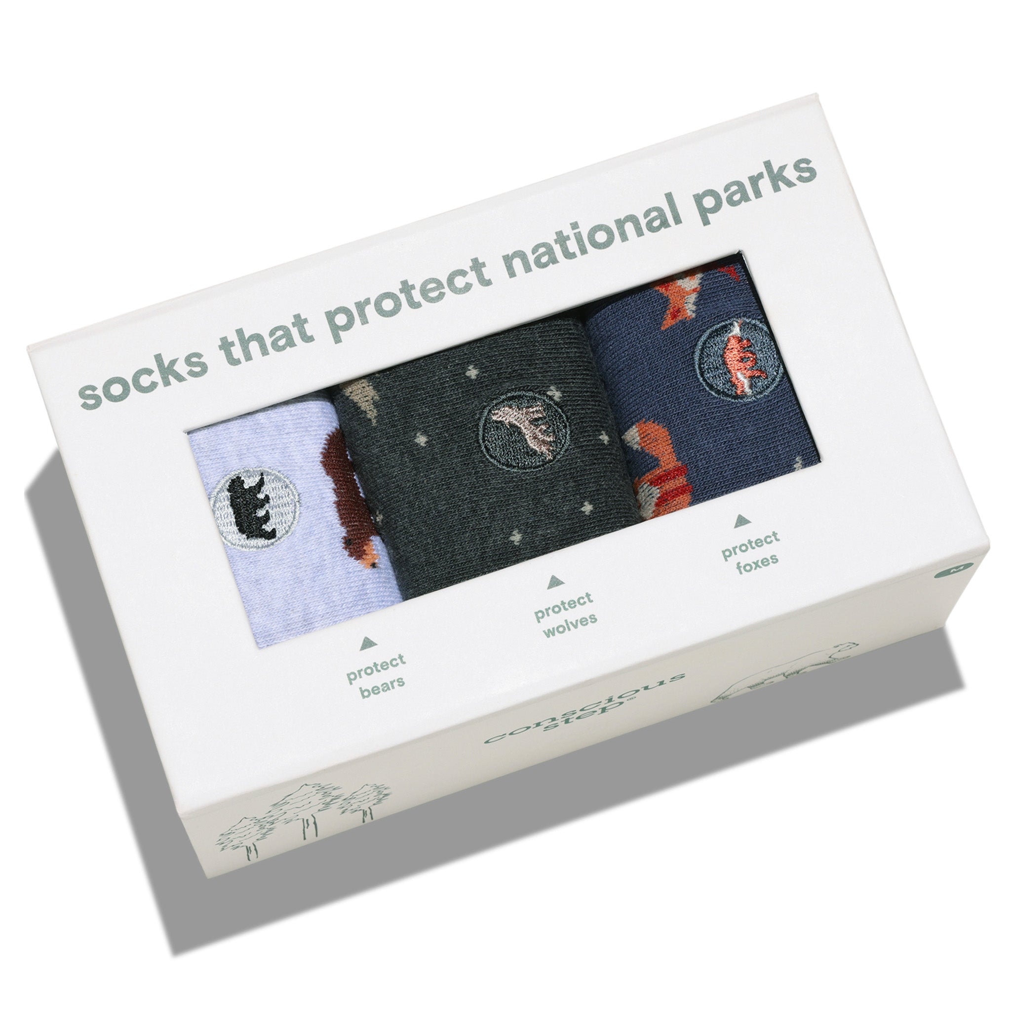 Protect National Parks Sock Gift Box