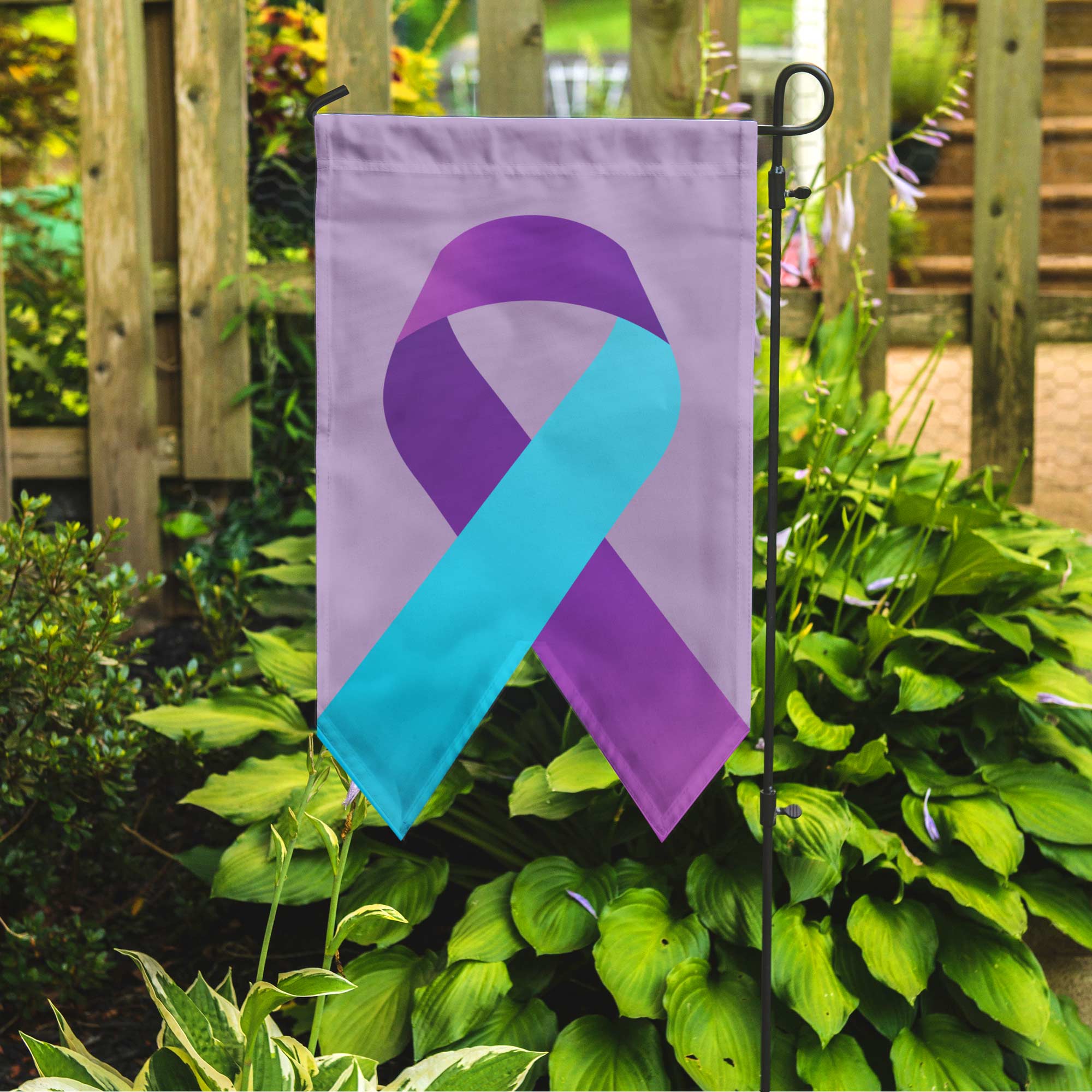 Suicide Awareness & Prevention Ribbon Garden Flag