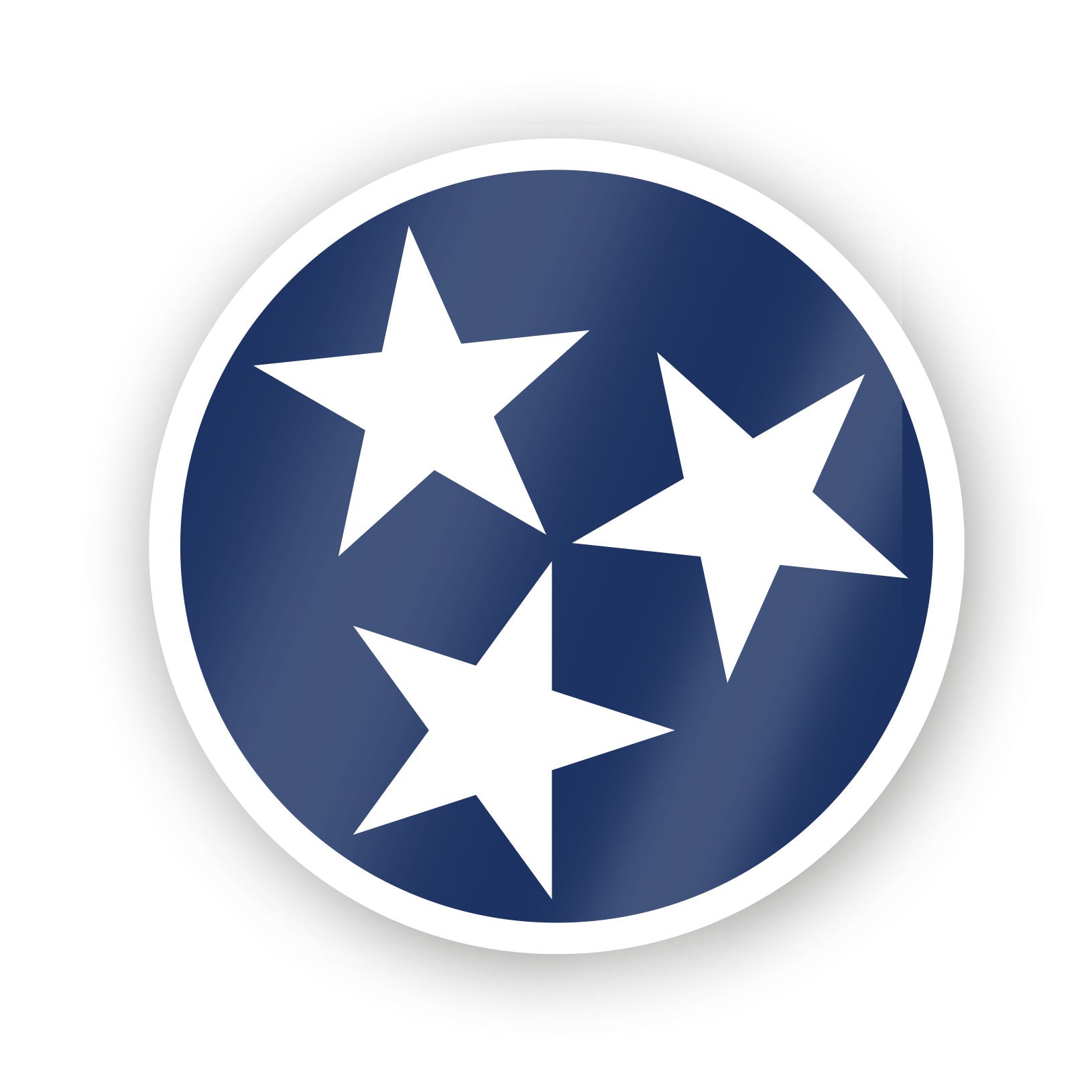 Mock up of Tennessee tristar sticker