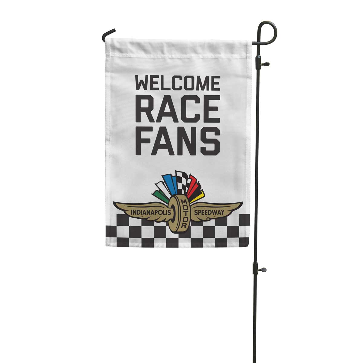 Welcome Race Fans Yard Flag | IMS Garden Flags | Flags For Good
