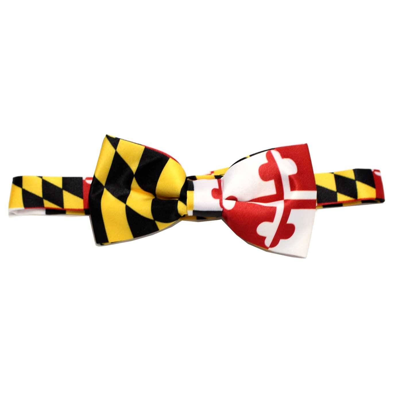 Calvert &amp; Crosslands Sides Maryland Flag / Pre-Tied Bowtie by Route One Apparel
