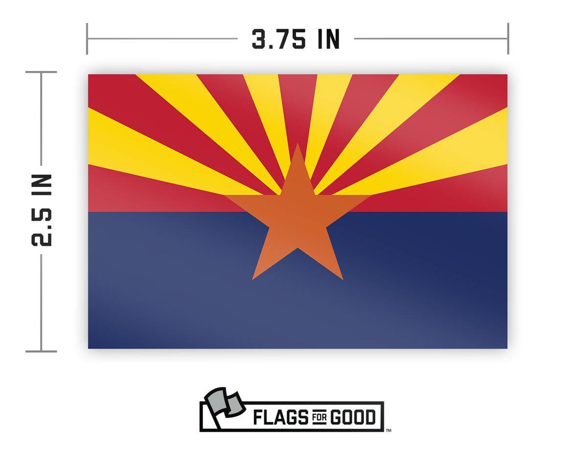 arizona state flag sticker