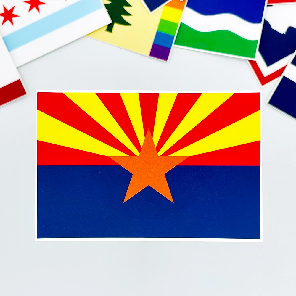 Arizona State Flag Sticker