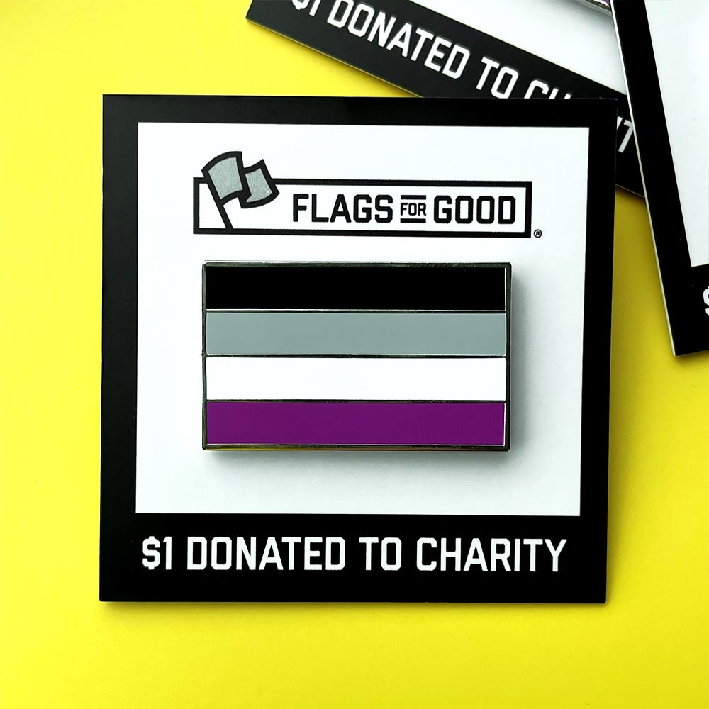 Asexual Ace Pride Flag Hard Enamel Pin