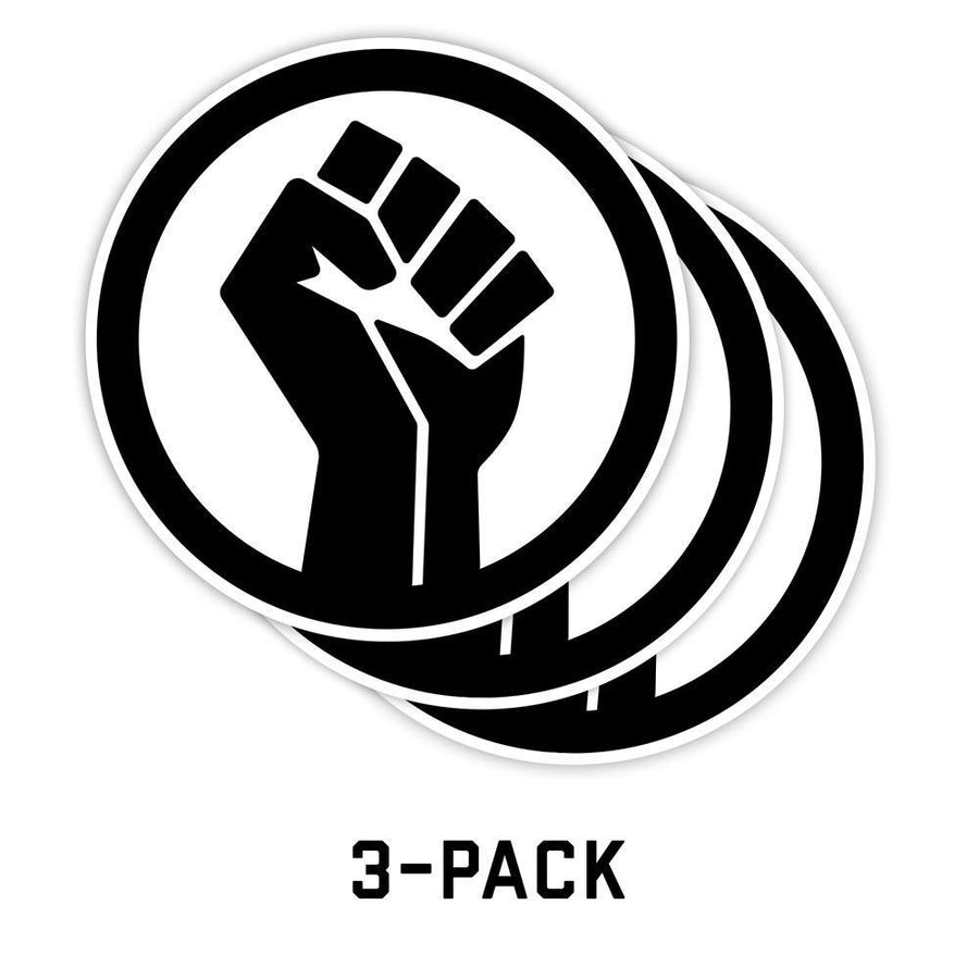 3-pack fist only BLM stickers