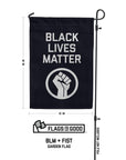 BLM garden flag measuring 12 by 18 inches