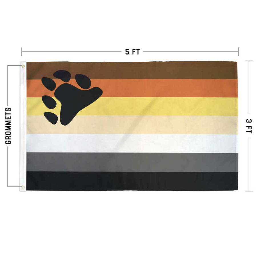 3ft by 5ft Bear Pride Flag for sale at Flags for Good
