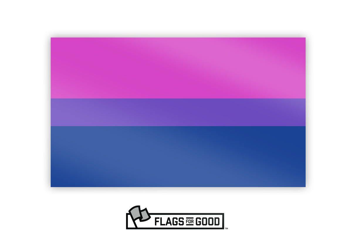 bisexual pride sticker