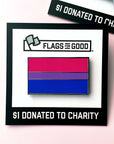 bisexual bi pride flag hard enamel pin