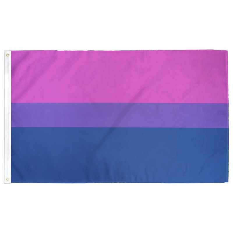 Bisexual Pride flag on a white background