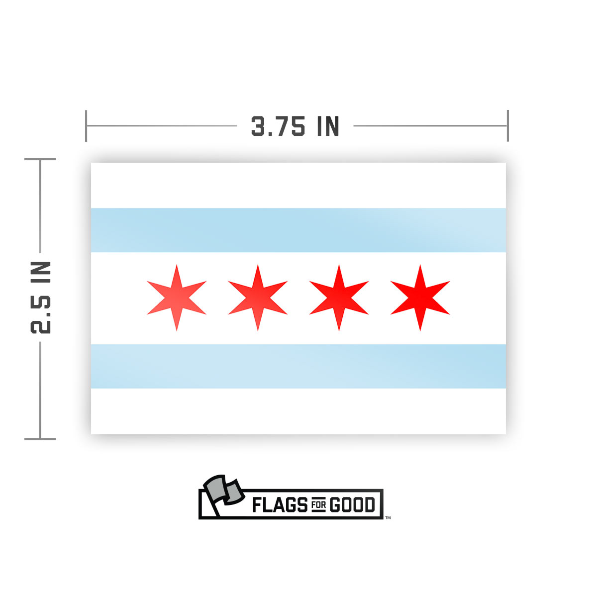 Chicago Flag Sticker