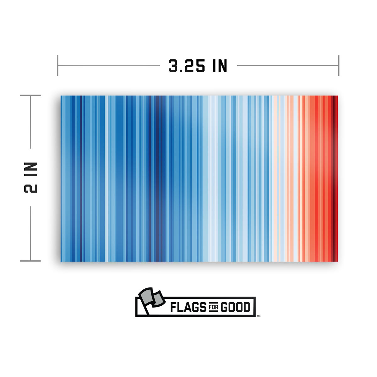 Climate Warming Stripes Sticker
