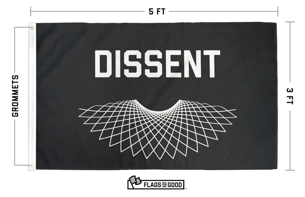 RBG Dissent Flag - Flags For Good