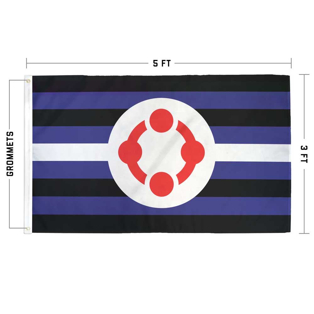 3 x 5 feet single-sided Fetish Kink Pride Flag with Grommets for sale by flags for good