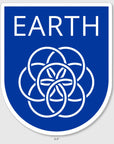 Planet earth sticker