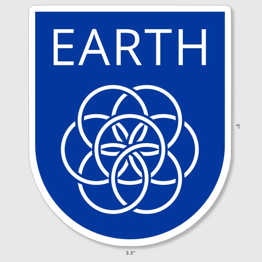 Planet earth sticker