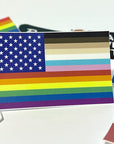 "for all" u.s. flag sticker