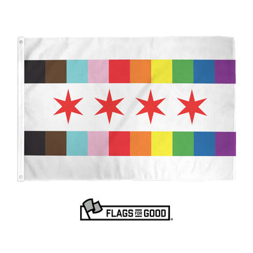 Chicago gay pride flag