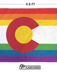 rainbow colorado state flag