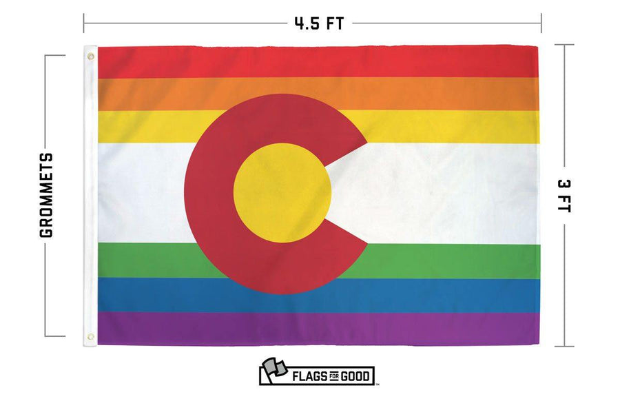 rainbow colorado state flag