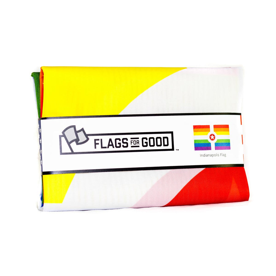 Rainbow Indianapolis Flag