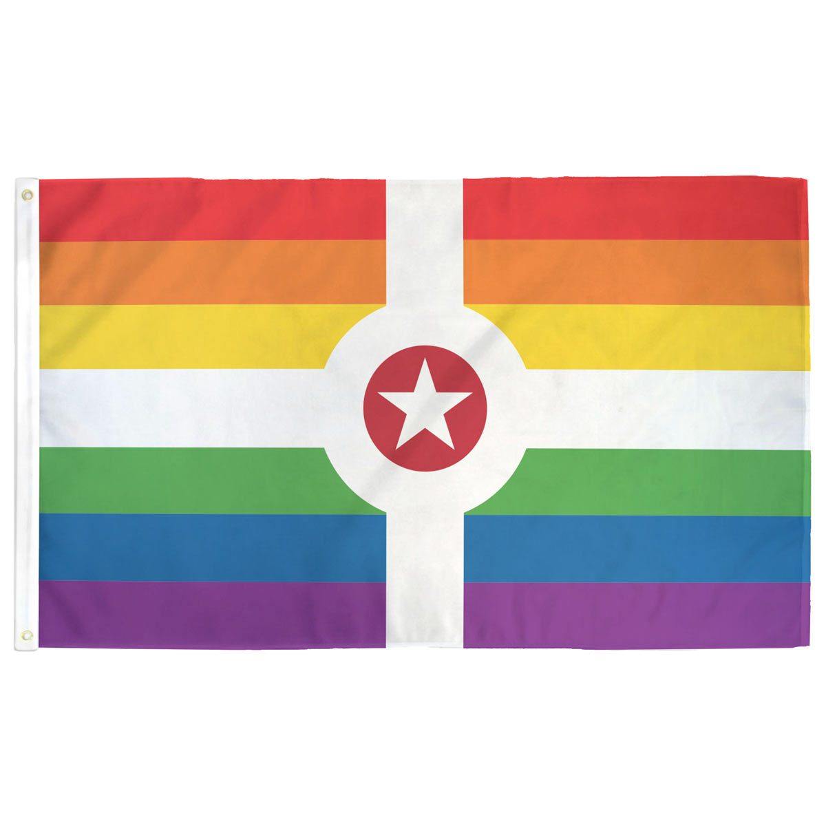 Rainbow Indianapolis Flag - Flags For Good