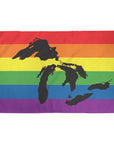 Great Lakes rainbow pride flag