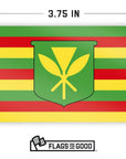 Hawaii "Kanaka Maoli" Flag Sticker - Flags For Good